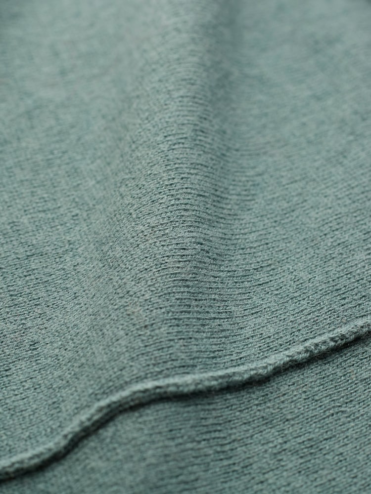 Celtic & Co. Blue Drape Funnel Neck Jumper - Image 6 of 6