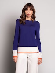 Celtic & Co. Green Merino Fine Knit Boat Jumper - Image 1 of 3