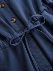 Celtic & Co. Blue Twill Long Sleeve 100% Cotton Jumpsuit - Imagen 4 de 6