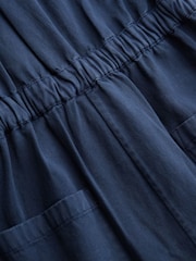 Celtic & Co. Blue Twill Long Sleeve 100% Cotton Jumpsuit - Imagen 5 de 6