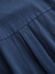 Celtic & Co. Blue Twill Long Sleeve 100% Cotton Jumpsuit - Imagen 6 de 6