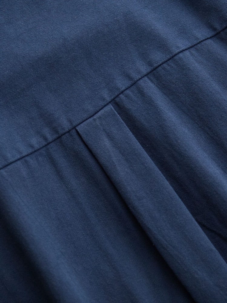 Celtic & Co. Blue Twill Long Sleeve 100% Cotton Jumpsuit - Imagen 6 de 6