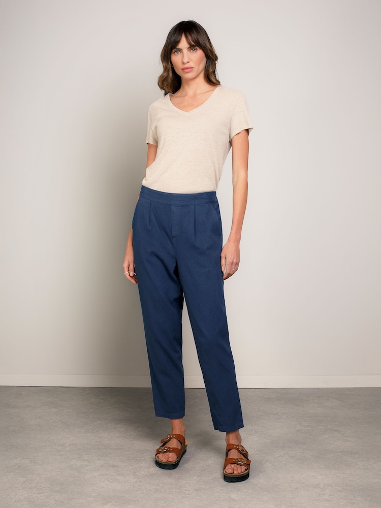 Celtic & Co. Twill Tapered Pull On 100% Cotton Trousers - Image 1 of 3