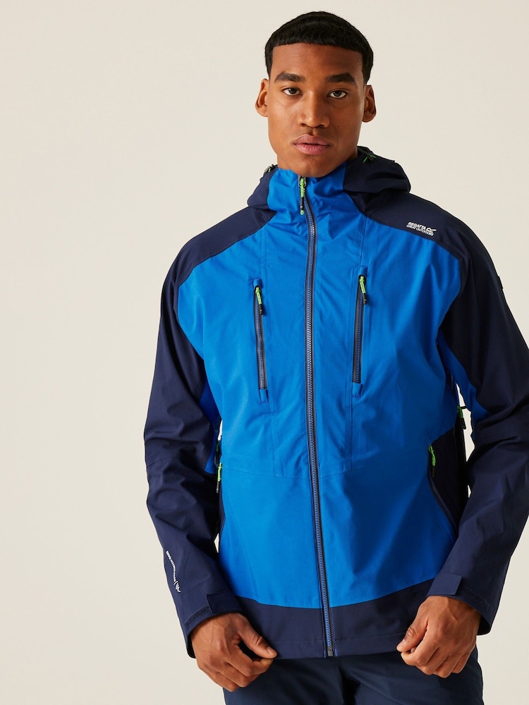 Regatta Blue Mens Sacramento X 2 in 1 Waterproof Jacket - Image 1 of 10