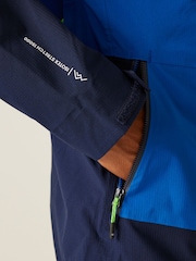 Regatta Blue Mens Sacramento X 2 in 1 Waterproof Jacket - Image 5 of 10