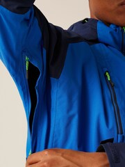 Regatta Blue Mens Sacramento X 2 in 1 Waterproof Jacket - Image 6 of 10