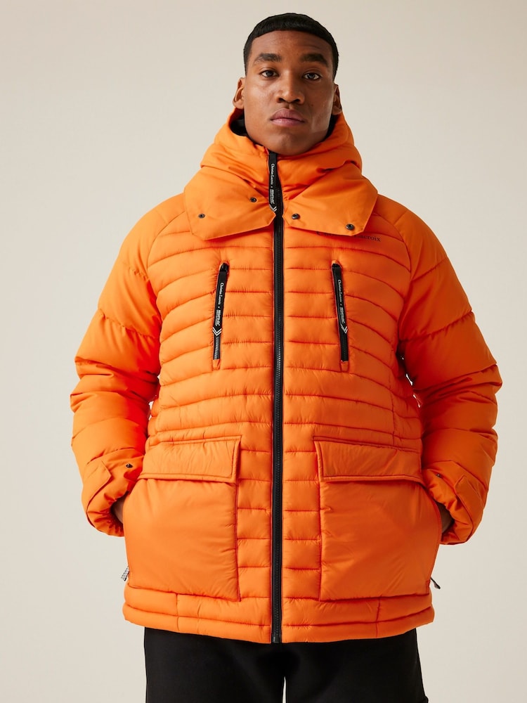 Regatta Orange Mens Christian Lacroix Congenies Short Padded Jacket - Image 1 of 8