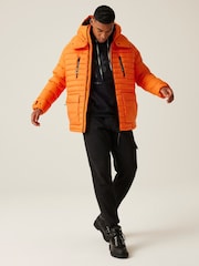 Regatta Orange Mens Christian Lacroix Congenies Short Padded Jacket - Image 3 of 8