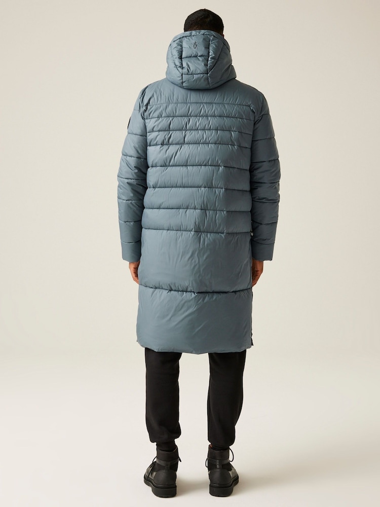 Regatta Grey Christian Lacroix Mens Collongues Long Padded Jacket - Image 2 of 8