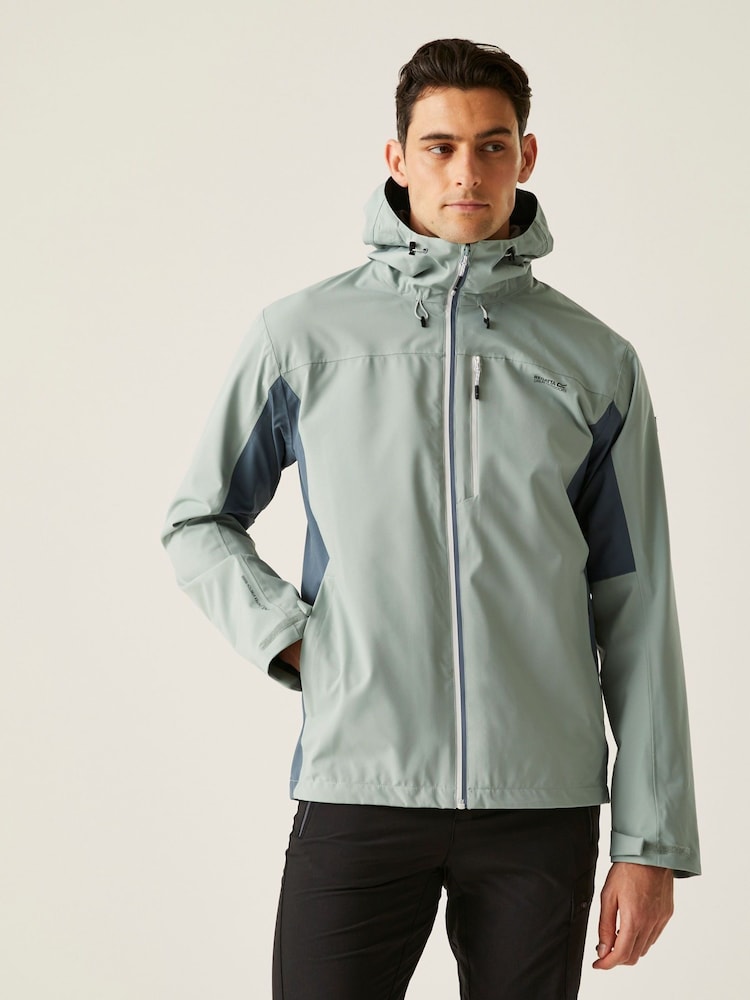 Regatta Green/Lime Mens Birchdale II Waterproof Jacket - Image 1 of 9
