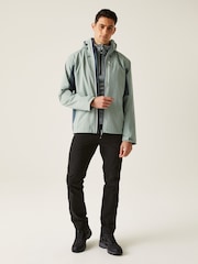 Regatta Green/Lime Mens Birchdale II Waterproof Jacket - Image 3 of 9
