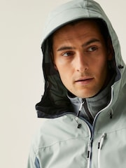 Regatta Green/Lime Mens Birchdale II Waterproof Jacket - Image 6 of 9