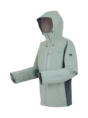 Regatta Green/Lime Mens Birchdale II Waterproof Jacket - Image 9 of 9