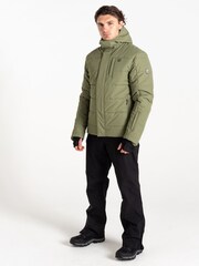 Dare 2b Mens Green Camber Baffled Ski Jacket - Image 2 of 8