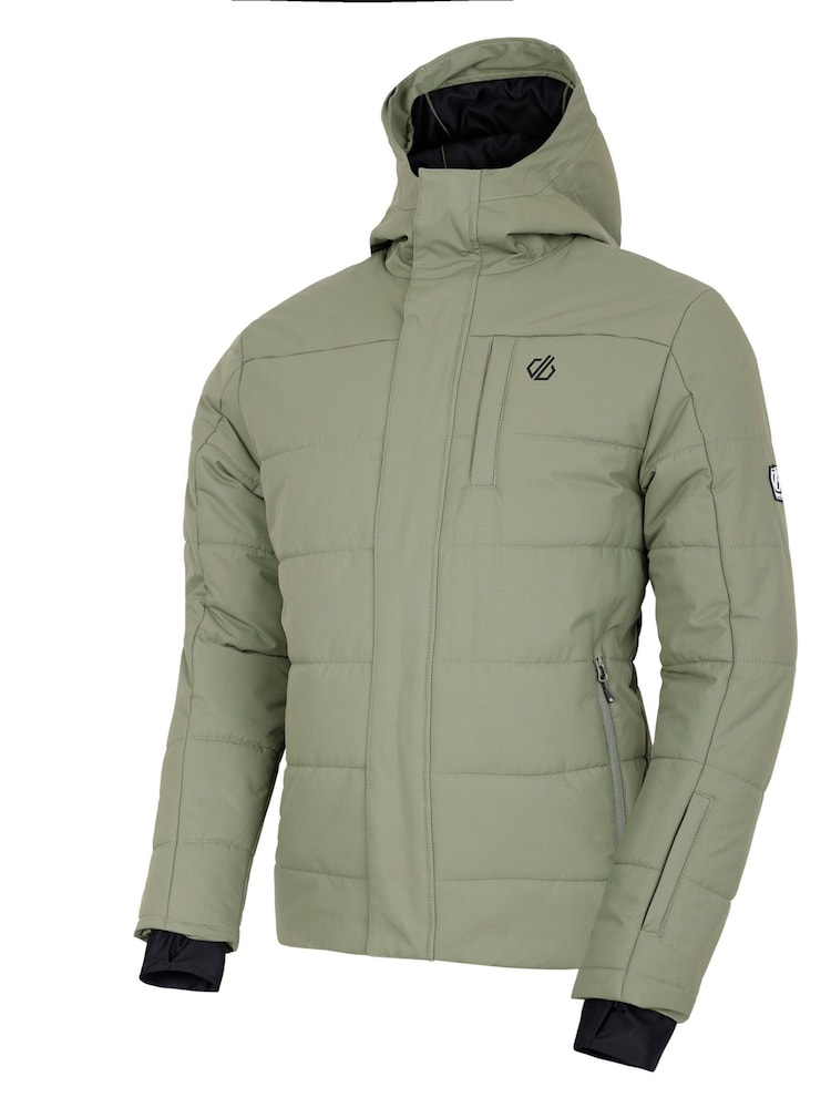 Dare 2b Mens Green Camber Baffled Ski Jacket - Image 8 of 8