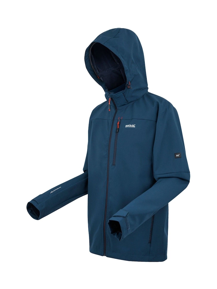 Regatta Blue Mens Arana Softshell Jacket - Image 7 of 7
