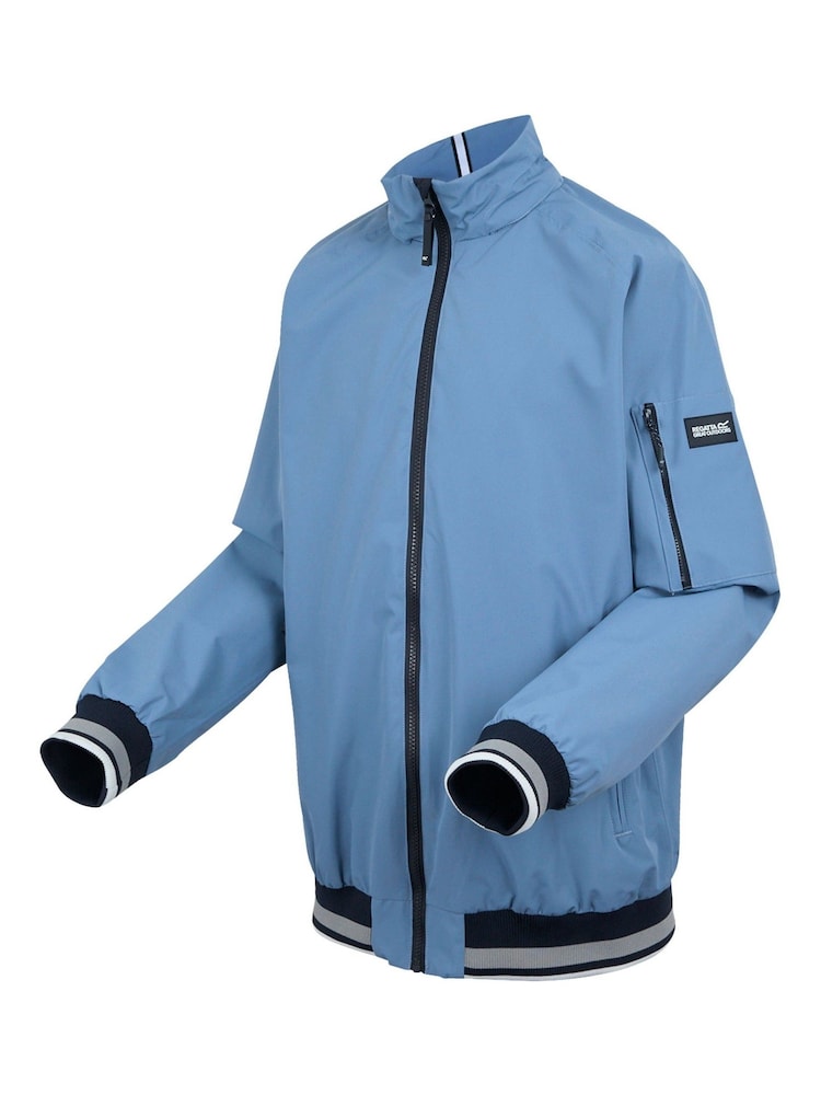 Regatta Blue Mens Shorebay Waterproof Jacket III - Image 10 of 10