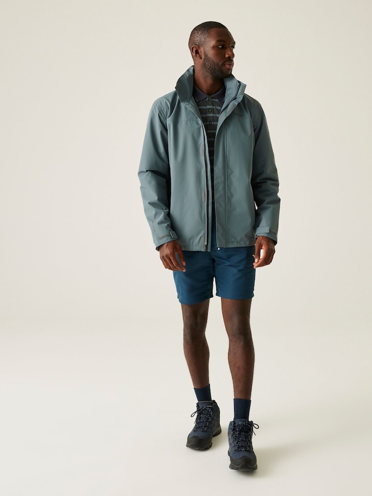 Regatta Grey Mens Matt II Waterproof Jacket - Image 2 of 7