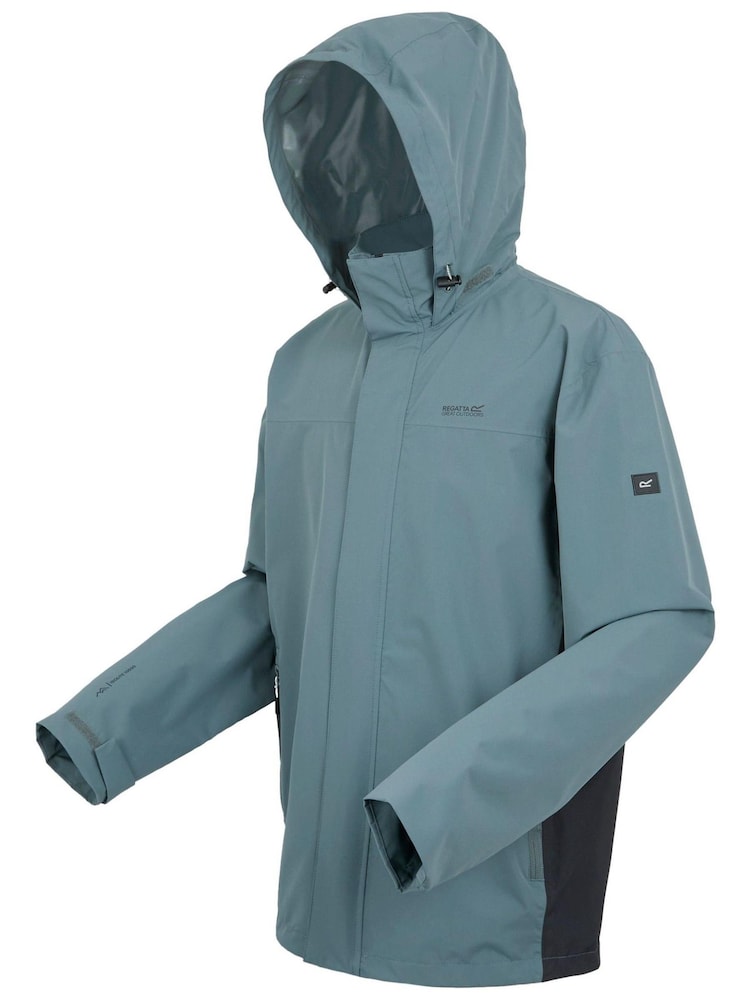 Regatta Grey Mens Matt II Waterproof Jacket - Image 7 of 7