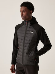 Regatta Black Mens Newhill Hybrid Jacket - Image 1 of 7