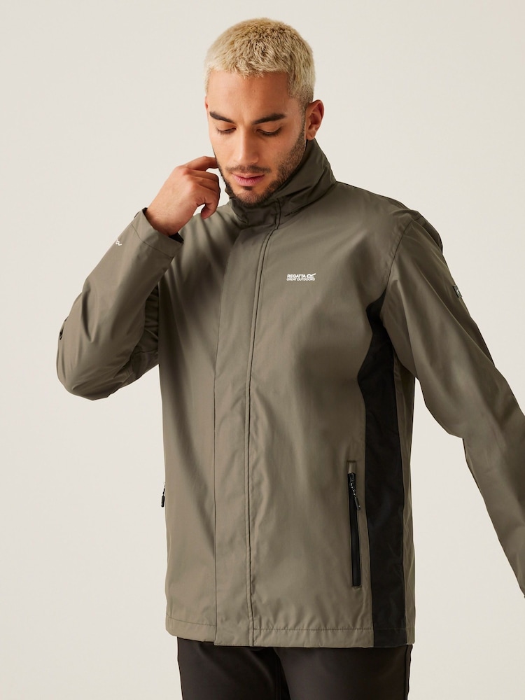 Regatta Brown Mens Matt II Waterproof Jacket - Image 1 of 6