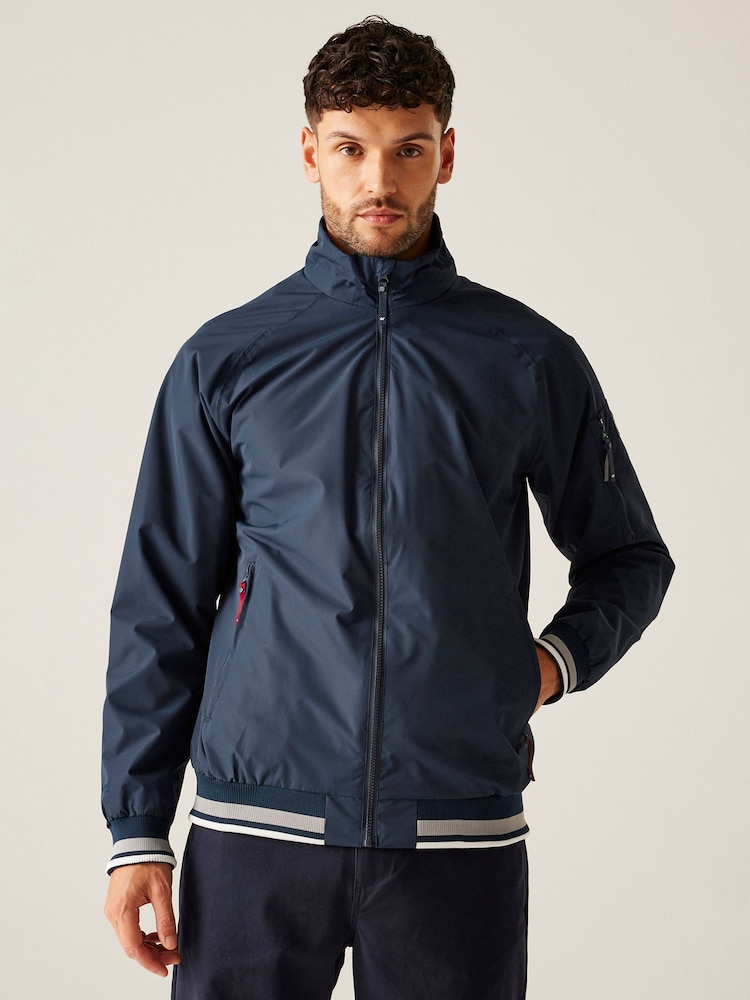 Regatta Blue Chrome Mens Shorebay Waterproof Jacket III - Image 1 of 9