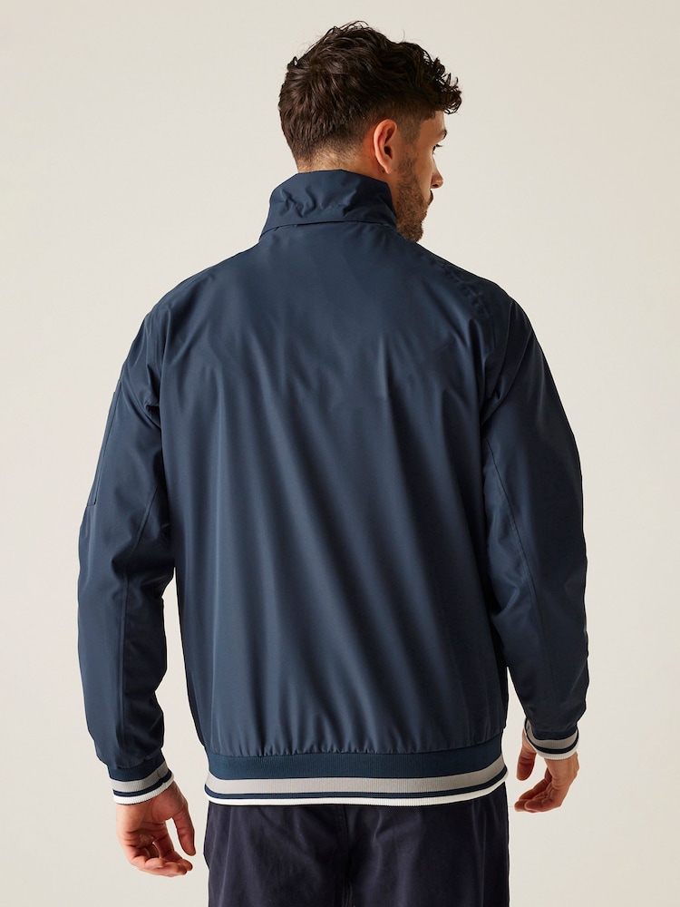 Regatta Blue Chrome Mens Shorebay Waterproof Jacket III - Image 2 of 9
