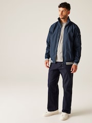 Regatta Blue Chrome Mens Shorebay Waterproof Jacket III - Image 3 of 9