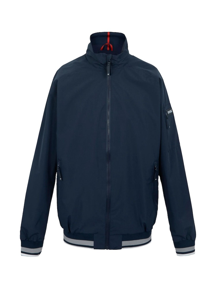 Regatta Blue Chrome Mens Shorebay Waterproof Jacket III - Image 7 of 9