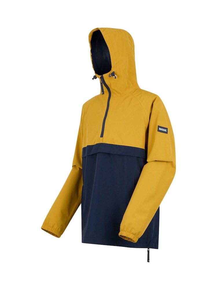 Regatta Yellow Mens Tayan Over The Head Waterproof Jacket - Image 9 of 9