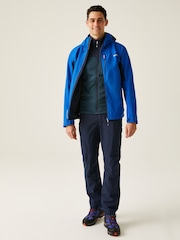 Regatta Blue Chrome Mens Birchdale II Waterproof Jacket - Image 3 of 9