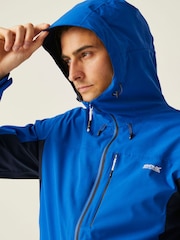 Regatta Blue Chrome Mens Birchdale II Waterproof Jacket - Image 5 of 9