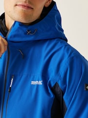 Regatta Blue Chrome Mens Birchdale II Waterproof Jacket - Image 6 of 9