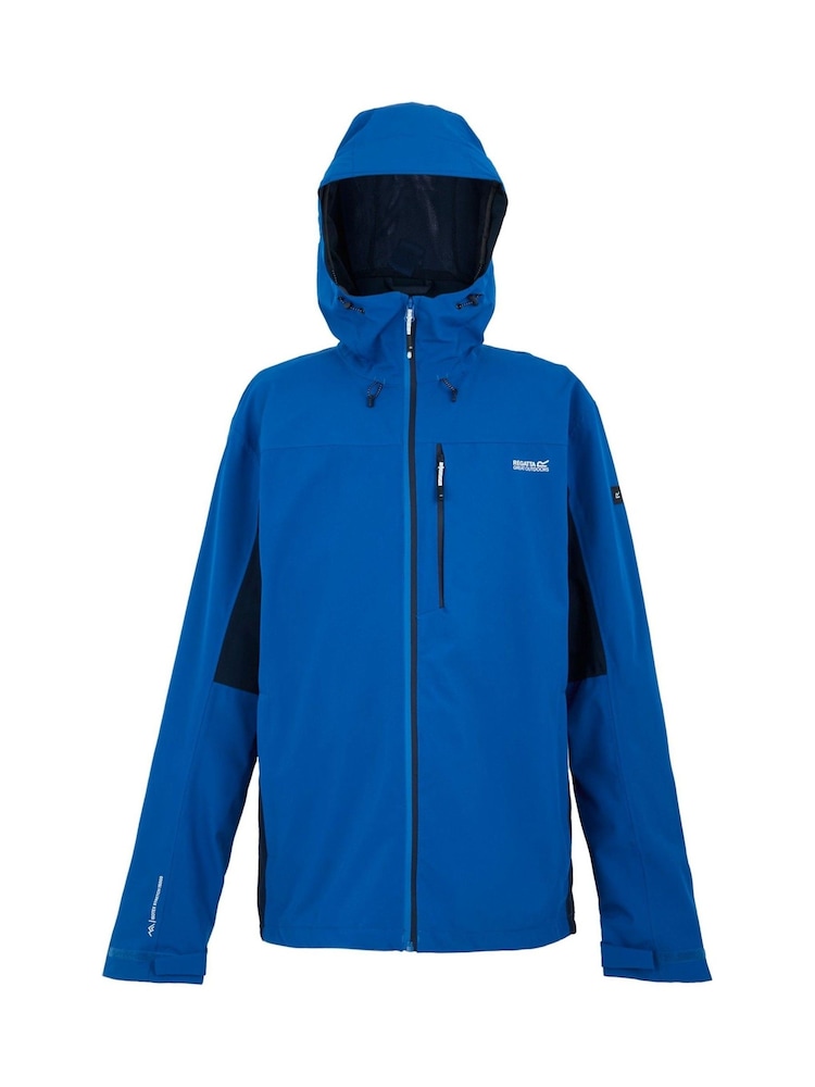 Regatta Blue Chrome Mens Birchdale II Waterproof Jacket - Image 7 of 9