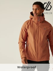 Dare 2b Mens Orange Switch Out II Waterproof Jacket - Image 9 of 13