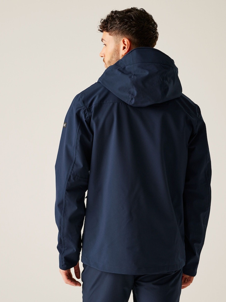 Regatta Blue Mens Birchdale II Waterproof Jacket - Image 2 of 9