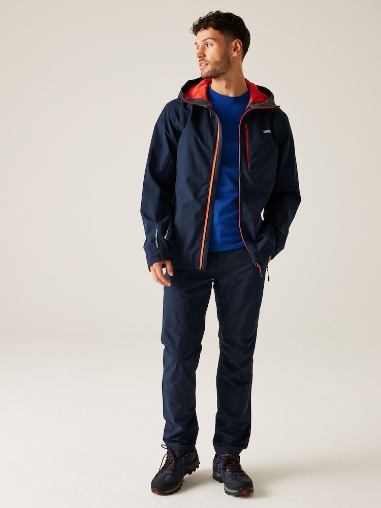 Regatta Blue Mens Birchdale II Waterproof Jacket - Image 3 of 9
