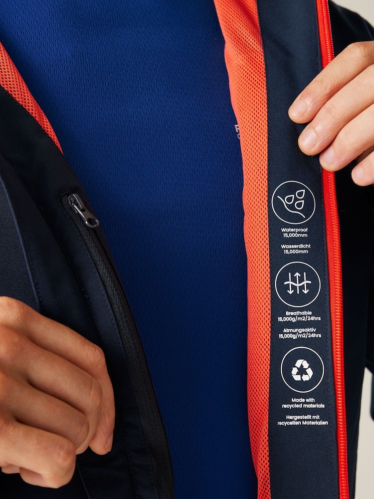 Regatta Blue Mens Birchdale II Waterproof Jacket - Image 4 of 9
