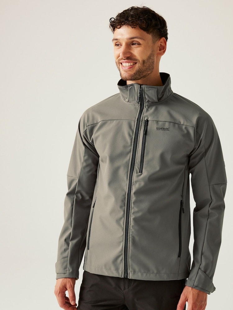 Regatta Grey Mens Arana Softshell Jacket - Image 1 of 8