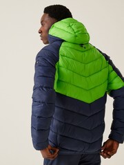Regatta Green Mens Hooded Dalent Padded Jacket - Image 2 of 6