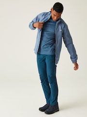 Regatta Blue Mens Lyle IV Waterproof Packaway Jacket - Image 3 of 8