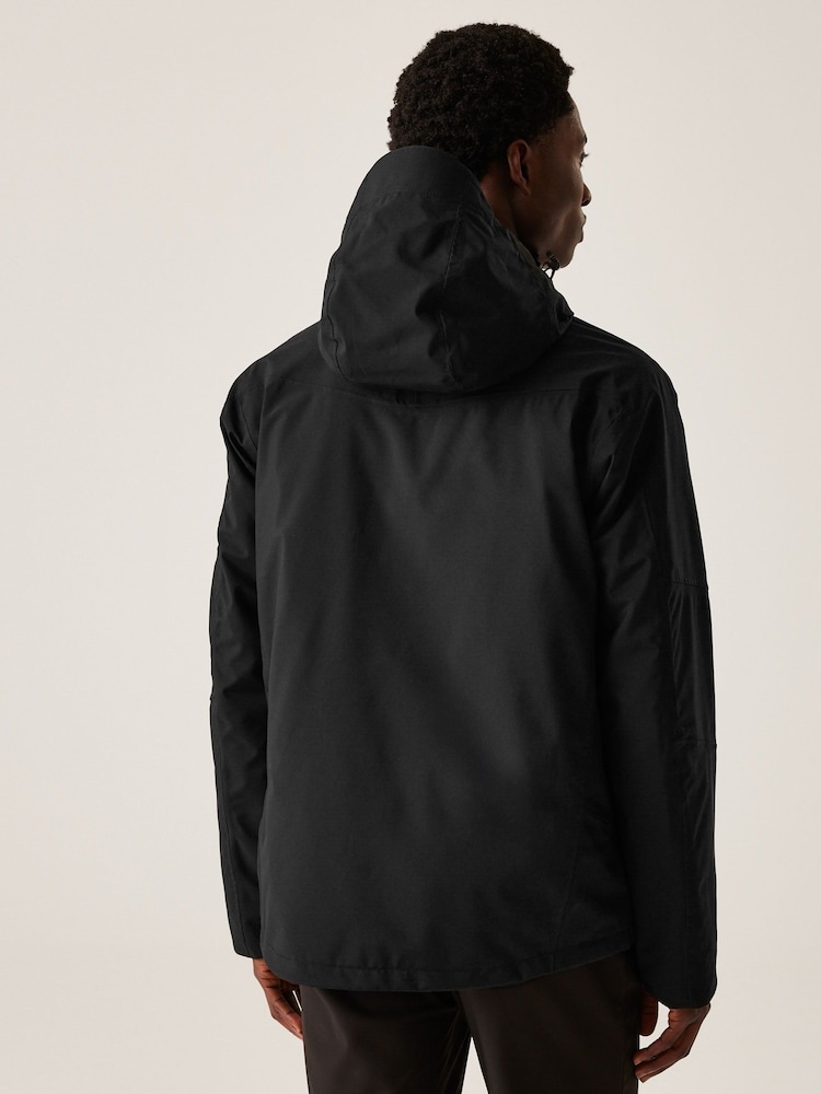 Regatta Black Mens Wentwood IX 3-in-1 Waterproof Jacket - Image 2 of 11