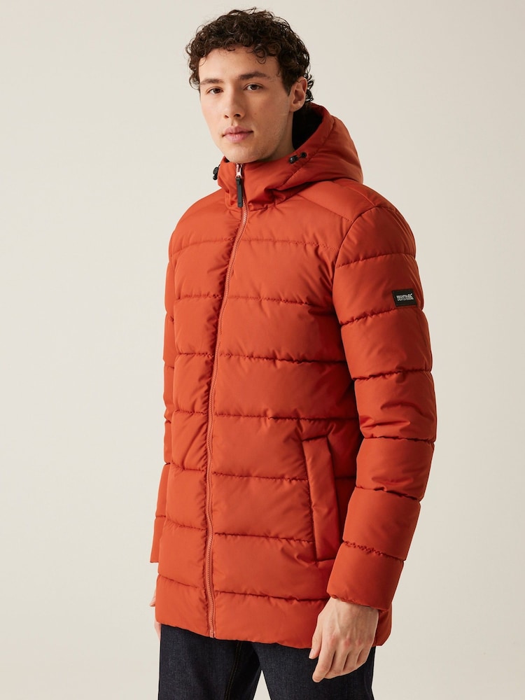 Regatta Red Mens Lakiver Mid Weight Padded Jacket - Image 1 of 6