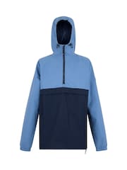 Regatta Blue Mens Tayan Over The Head Waterproof Jacket - Image 7 of 9