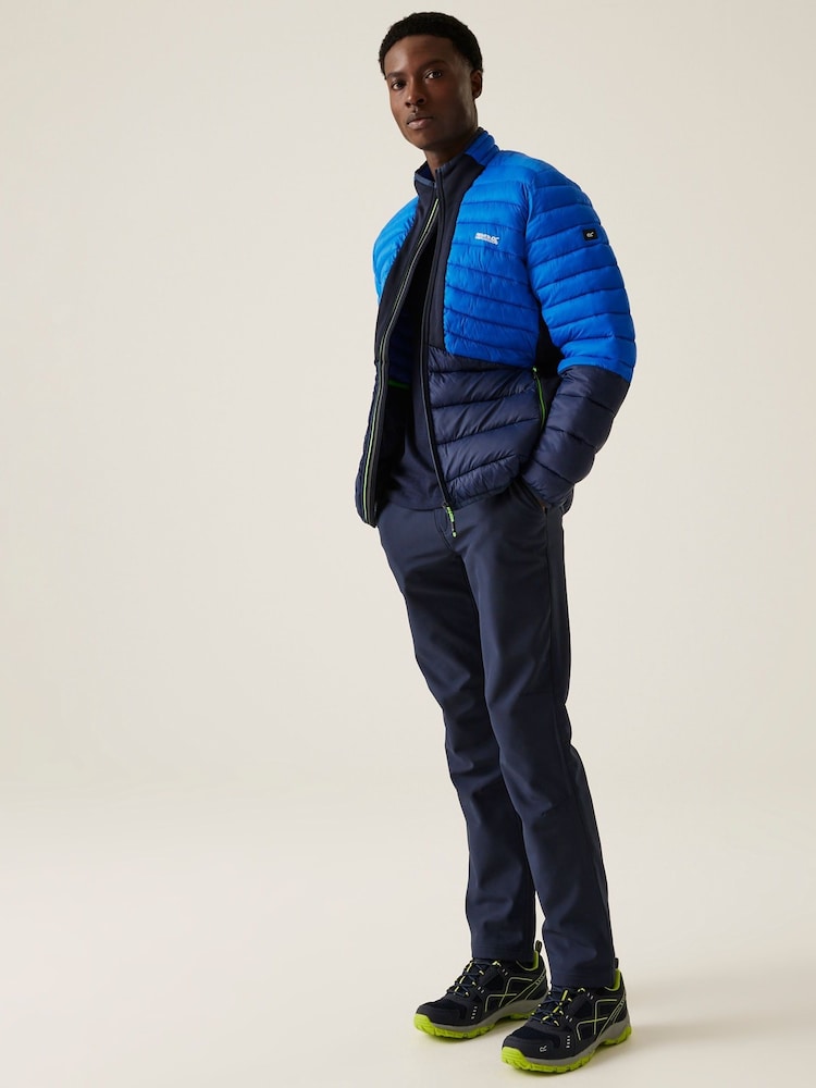 Regatta Blue Mens Leedre Hybrid Padded Jacket - Image 1 of 6