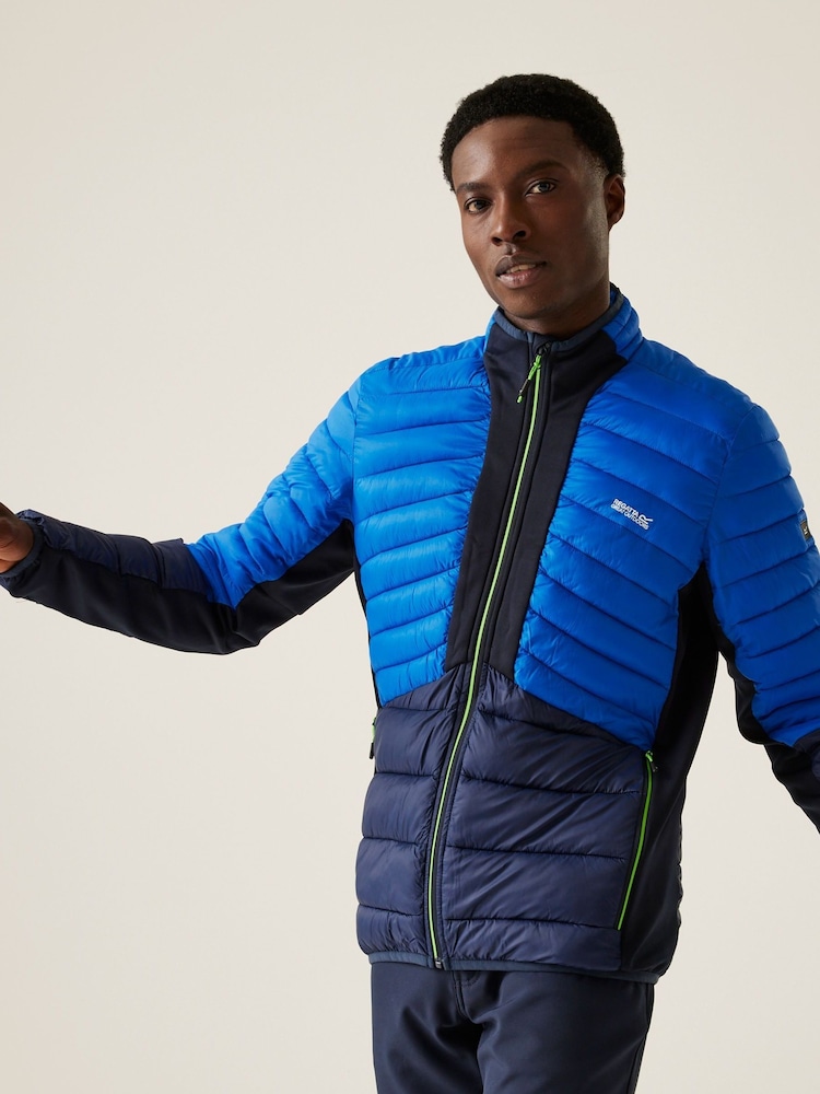 Regatta Blue Mens Leedre Hybrid Padded Jacket - Image 2 of 6