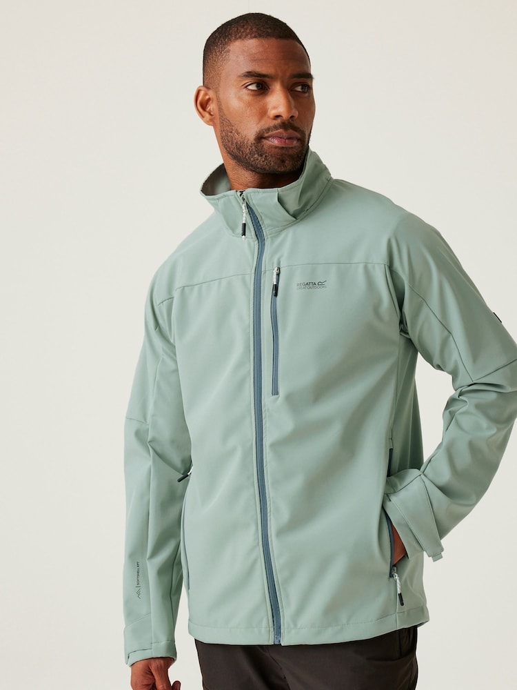 Regatta Green Mens Arana Softshell Jacket - Image 1 of 7
