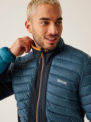 Regatta Blue Mens Leedre Hybrid Padded Jacket - Image 4 of 6