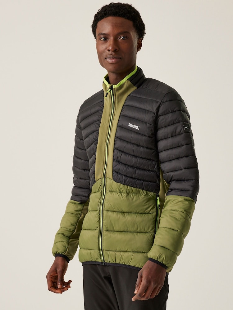 Regatta Green Mens Leedre Hybrid Padded Jacket - Image 1 of 7
