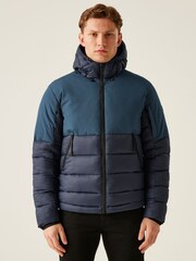 Regatta Blue Mens Laurade Waterproof Padded Jacket - Image 1 of 8